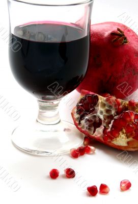 Pomegranate isolated