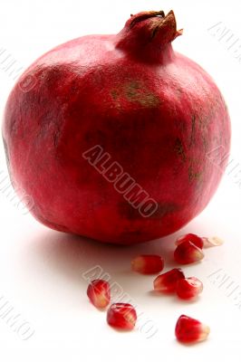 Pomegranate isolated