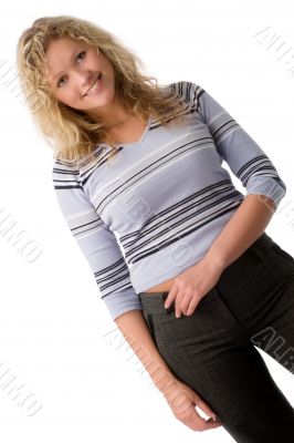 happy young woman