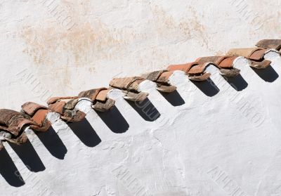 tiled roof close-up