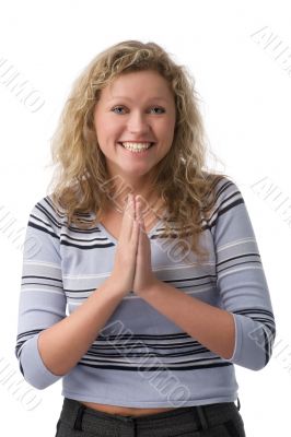 happy young woman