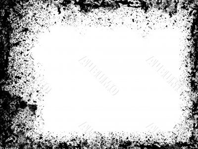 Spattered grunge border