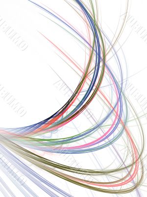 Fractal Abstract Background - Arching threads