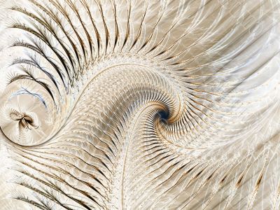 Fractal Abstract Background - Threaded spiral