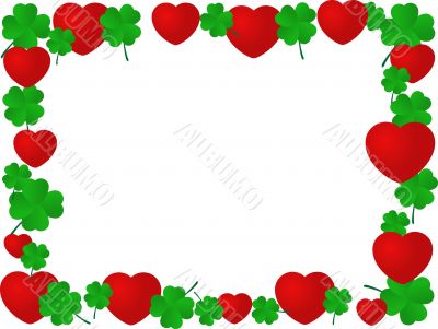 Frame from hearts and quarterfoils