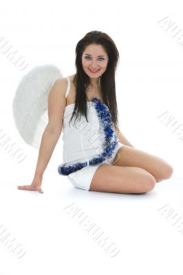 Beautiful woman with wings