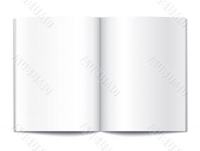 Blank book pages template