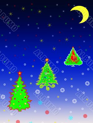 New Year`s card.