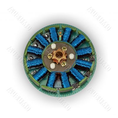 The electric motor.