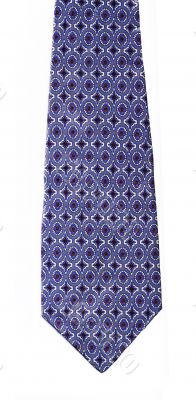 Man`s tie on a white background
