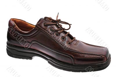 Brown boot.