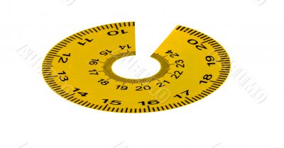 Round ruler.