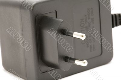 Black plug close up
