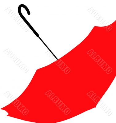 Red umbrella.