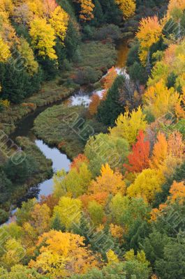 Autumn Lake of the Clouds