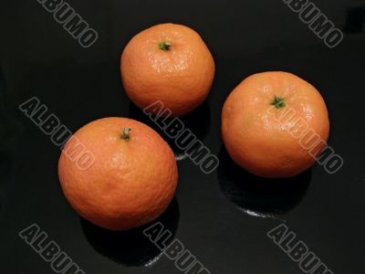Three mandarines