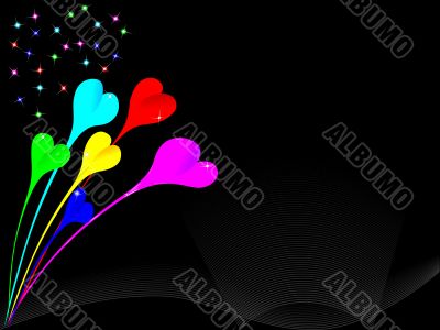 hearts firework