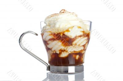 Hot chocolate or capuccino cup