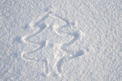 An image of a snow tree