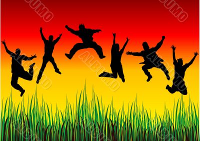 Happy people
