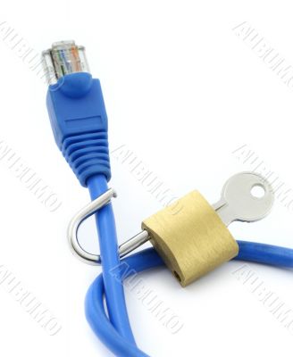 concept of insecure internet connection