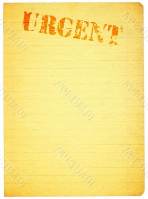 copy space for urgent content
