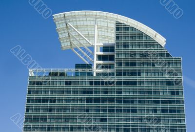 Blue Glass Curved Roof