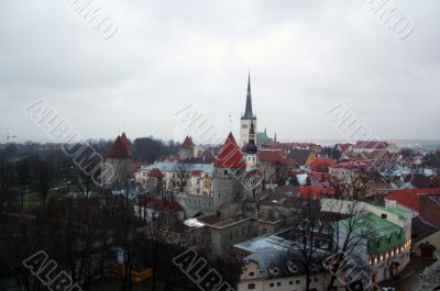 View on old city of Tallinn. Estonia