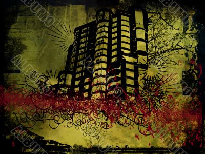 Grunge building