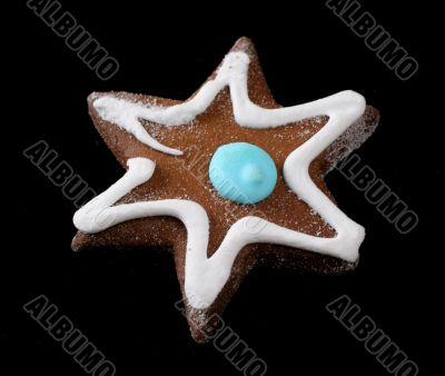 christmas star gingerbread