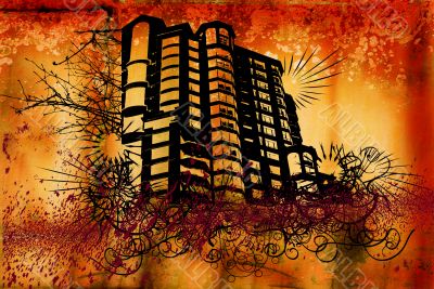 Grunge building