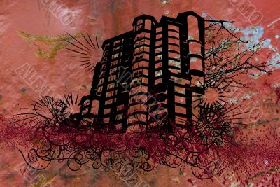 Grunge building