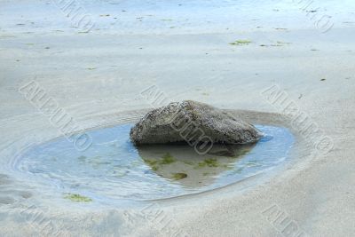 Rock on a beach