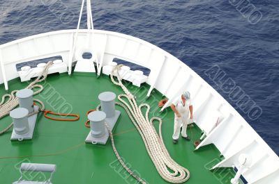 cruise ship in a port