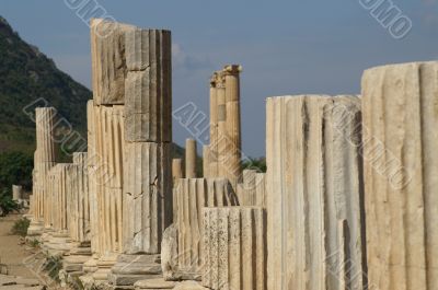 ancient ruins in Ephesus