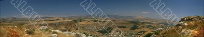Galilee landscape panorama