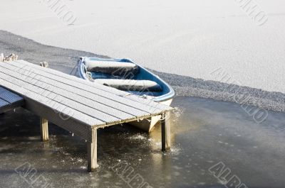 Frosty boat