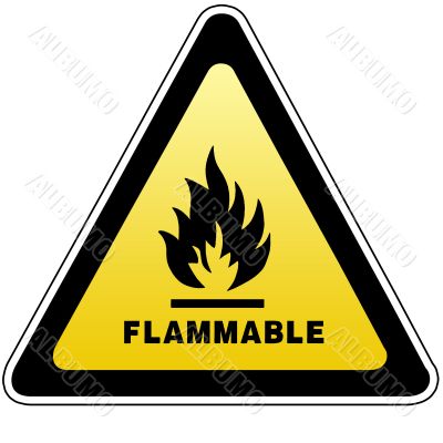 Flammable sign