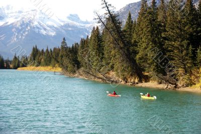 Kayakers on the Bow River