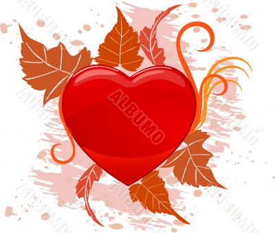 Romantic background vector illustration