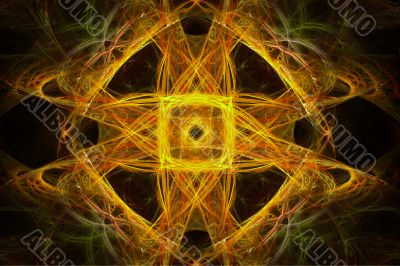 Abstract yellow-red background