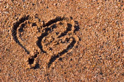 Sign of love background
