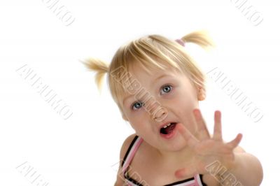 Child getting her dream