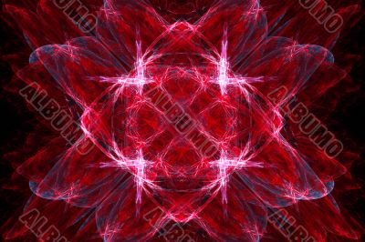 Red crystal background