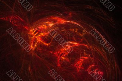 Abstract fire background