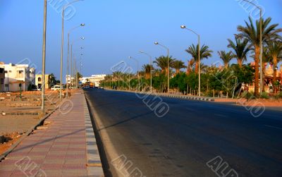 Typical egyptian road