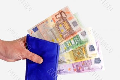 Wallet with Euro Notes