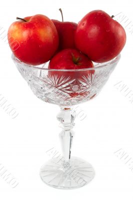 Apples in vase