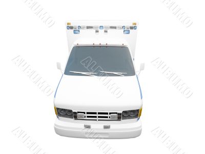 AmbulanceUS isolated front view 01