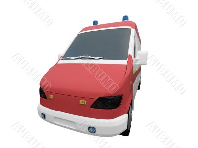 AmbulanceEU isolated front view 01